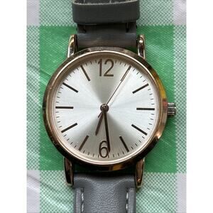 FMD Rose Gold Tone Gray Band Women’s Quartz Watch